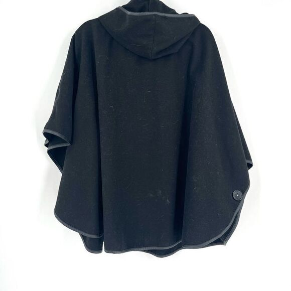 Dale Dressin Black Full Zip poncho Cape cardigan Small - Picture 3 of 3